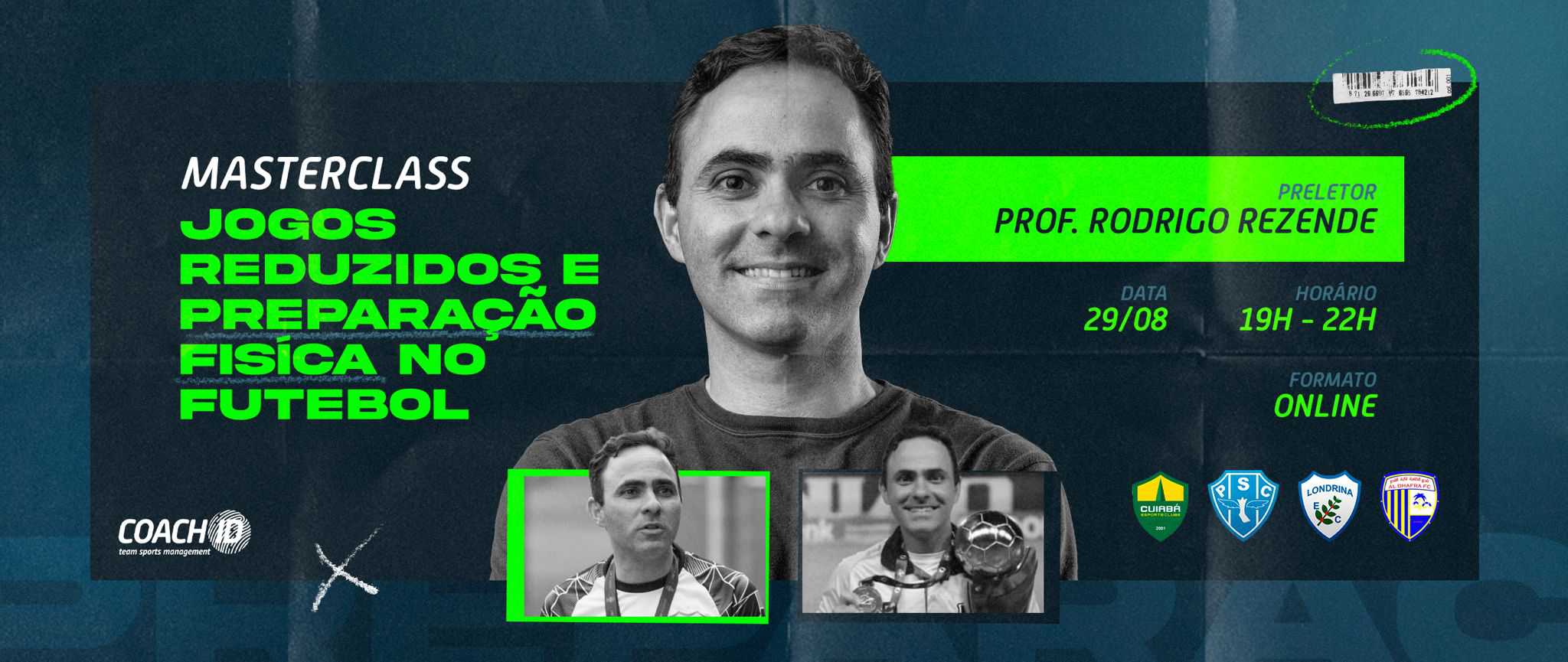 Masterclass com Rodrigo Rezende - Os Jogos Reduzidos e a Preparação Física no Futebol